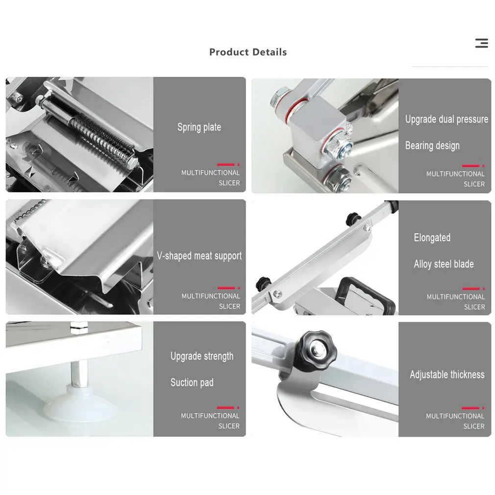 

Hot Kitchen Tools Household Lamb Beef Slicer Frozen Meat Cutting Machine Vegetable Mutton Rolls Cutter Meat Slicer