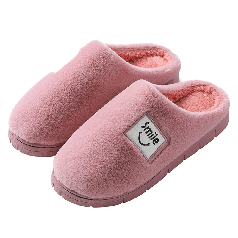 Женские тапочки Замшевые фланелевые с мехом Нескользящие домашние Теплые