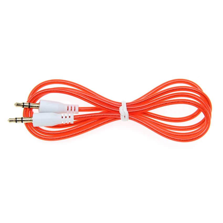 

Gold Plated Plug Jack 3.5mm Aux Cable Male to Male Audio Cables Line For iPhone MP3/4 Headphone Speaker Wire 100pcs