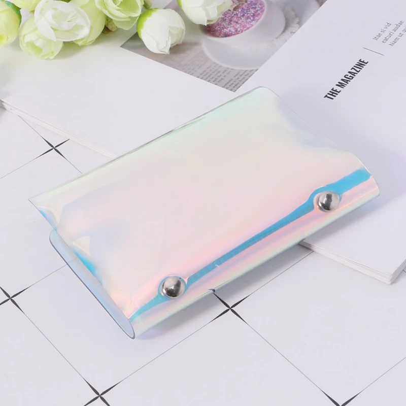 

Fashion Design Women Hologram ID Credit Card Holder Cover Pocket Case Purse Wallet 36 Cards for Girl 2018 New THINKTHENDO