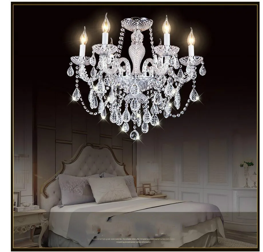 

Free Shipping K9 Clear Crystal Chandelier Living Room lustre sala de jantar cristal Modern Chandeliers Lighting Home Decoration