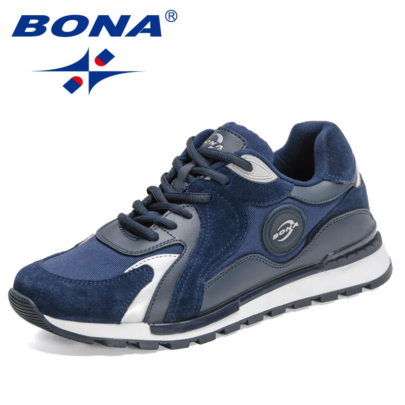 

BONA 2022 New Designers Light Sneakers Men Loafers Comfortable Fashion Mesh Casual Footwear Man Walking Leisure Shoes Mansculino