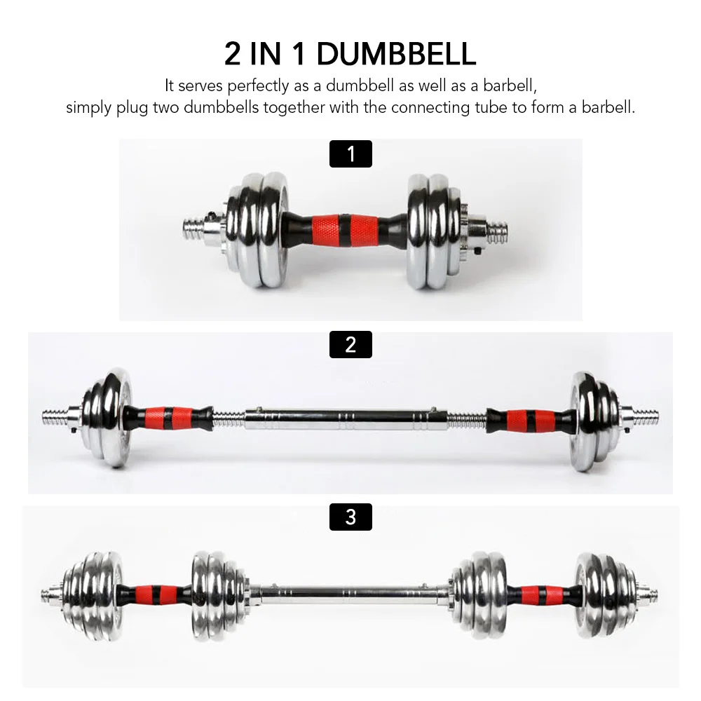 2In1 Регулируемый тренажерный зал гантели гири Фитнес оборудование складной набор