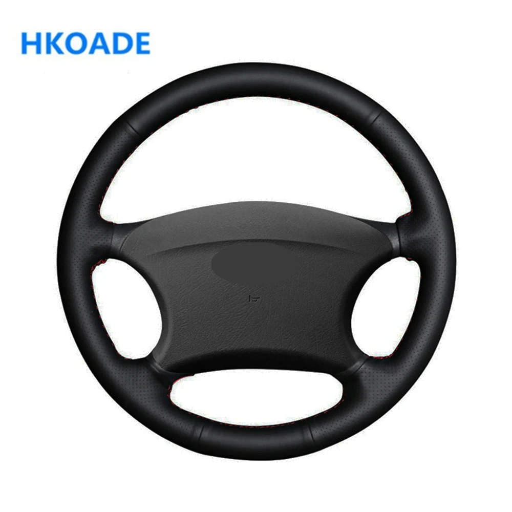 Сшитая вручную черная искусственная кожа сделай сам автомобильные аксессуары