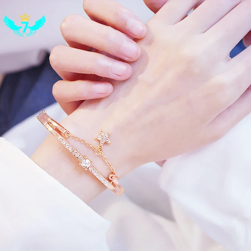 Женский браслет ювелирный сплав очаровательный звезда формирователь кулон