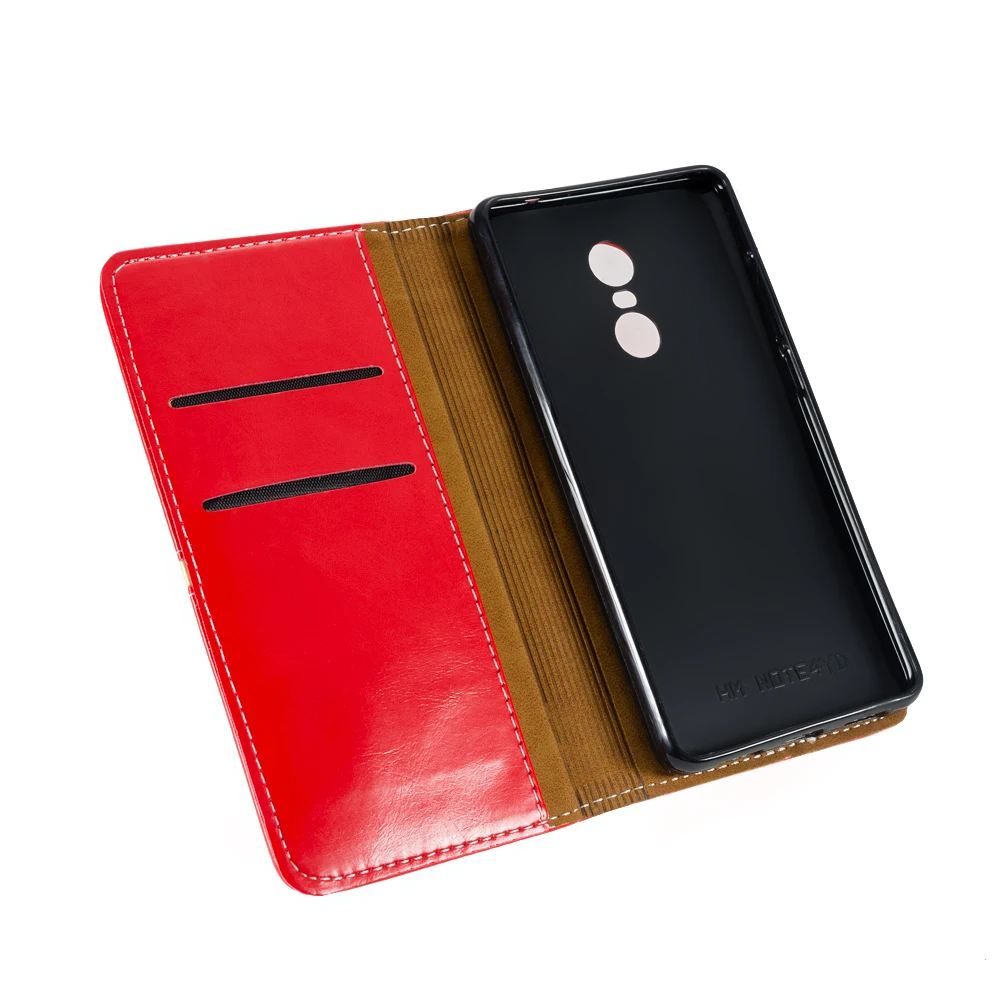 Чехол-книжка из искусственной кожи для Xiaomi Redmi Note 4X флип-чехол для Xiaomi Redmi Note 4 Pro бизнес-чехол для телефона Tpu силиконовая задняя крышка
