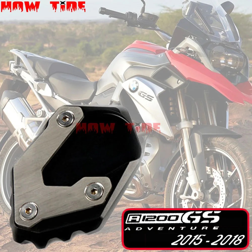 

R1200 GS Motorcycle accessoris CNC Aluminum Kickstand Side Stand Pad For BMW R1200GS 2017 2018