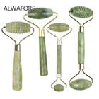 Нефритовый каменный массажный ролик для лица