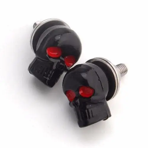 2 шт. череп номерной знак рамка Болт Винт грязи велосипед мотоцикл винт