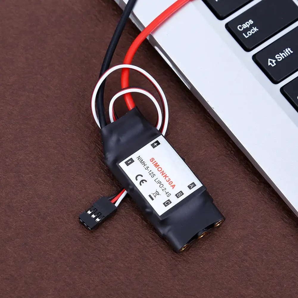 

Highest Efficiency 2-4S ESC Brushless Motor Speed Controller 30A RC BEC ESC Electrical Sensorless Brushless Speed Controller