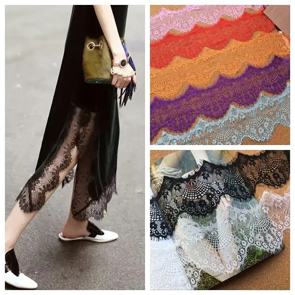 

3 метра 10 см ресницы кружевные аксессуары Широкий ручной работы платье своими руками Пряжа Свадебные украшения