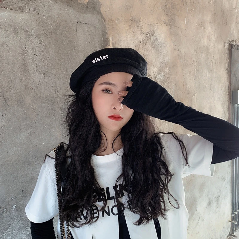 Женская шапка с надписью EAM Круглый купол универсальная весна-осень 2021 1B859 |