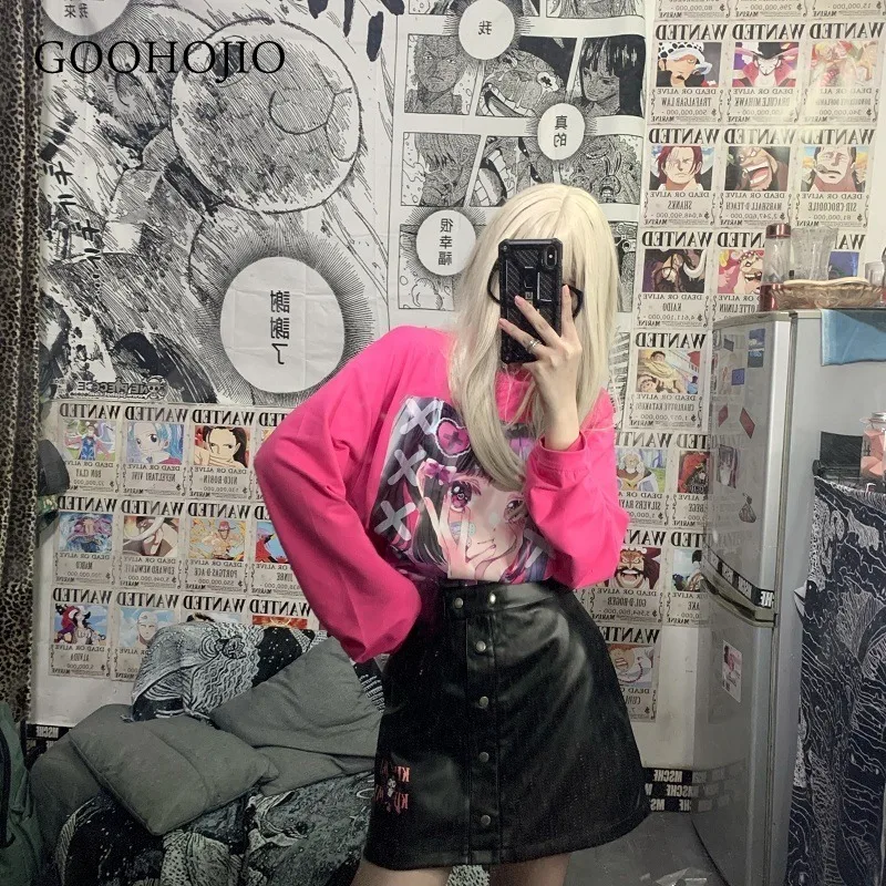 

GOOHOJIO 2021 New Spring and Autumn Sweatshirts Women Solid Color Sweatshirts Girls Loose Colorful Fashionable Pullover Women