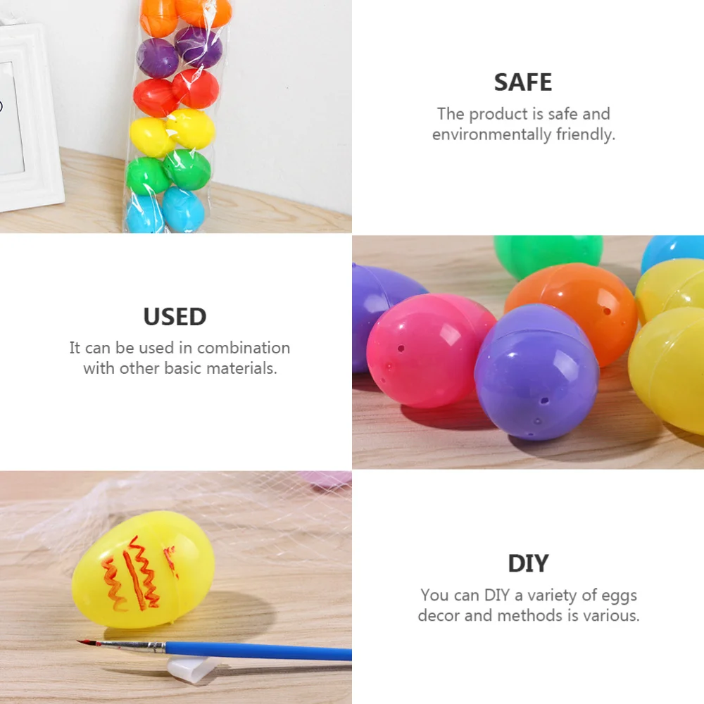 

192pcs Empty Easter Eggshells Easter Egg Playthings Egg Petals Capsule Egg