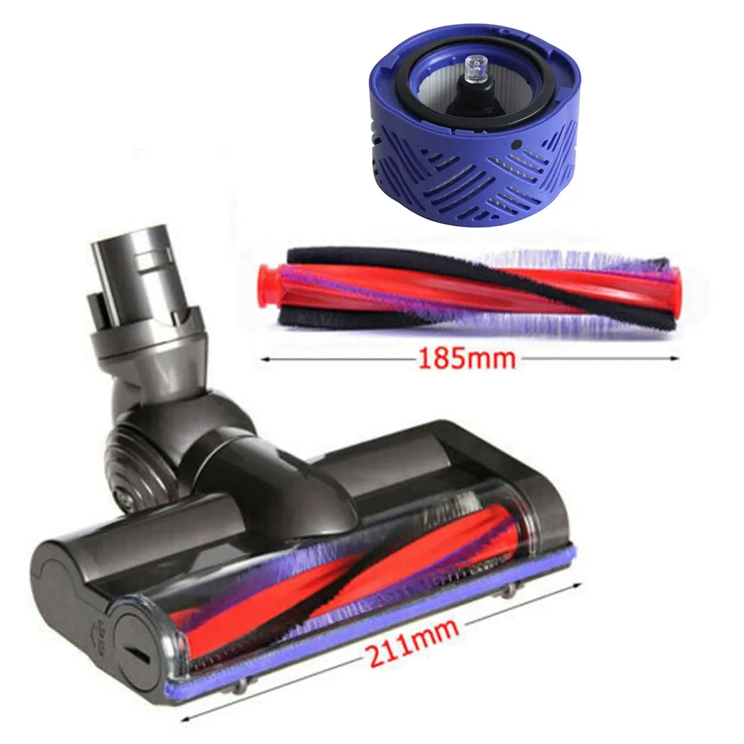 

225mm Roller Brush Bar Brushroll End Cap For Dyson V6 DC58 DC59 SV03 DC62 Vacuum Cleaner Cordless Brushroll Brush