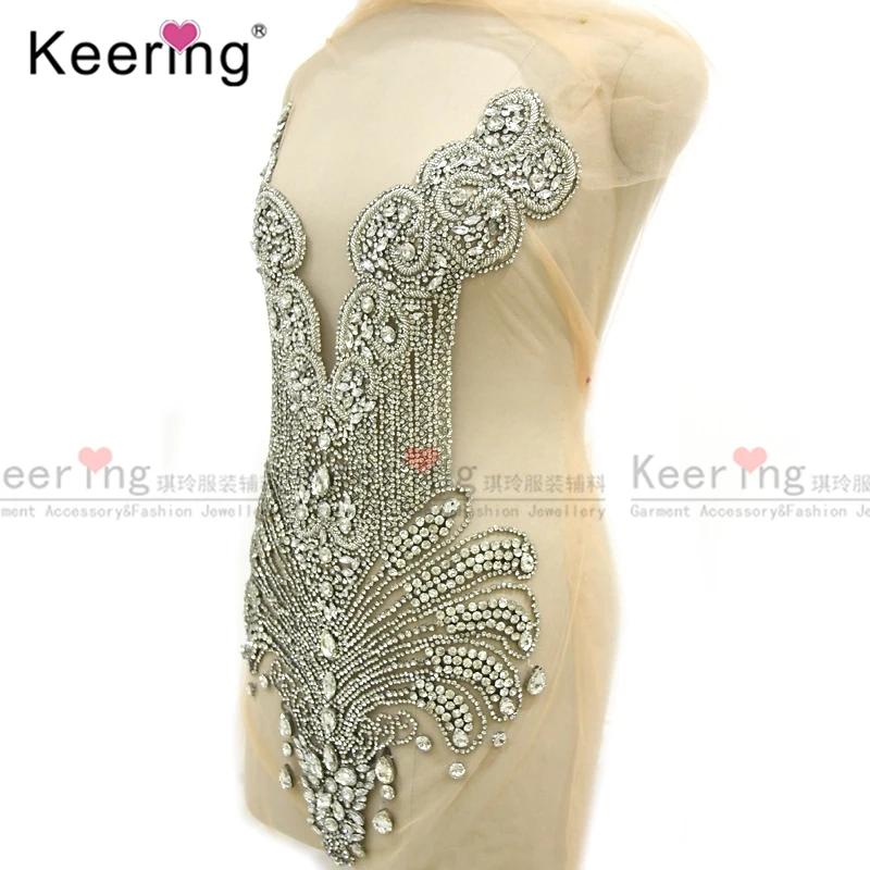 Горячая Распродажа 3D модные популярные Стразы лиф Аппликация для свадебного