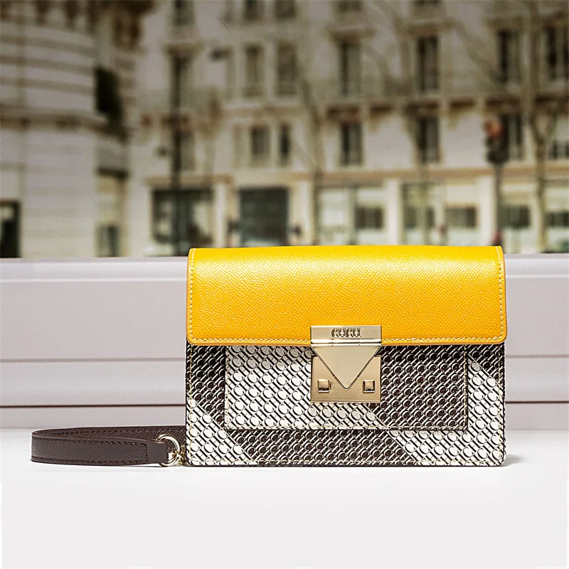 

2022 Famous Designer Louis CH Brand Small Square Bags High Quality Women Leather Handbags Luxury Fashion Shoulder Messenger Bags
