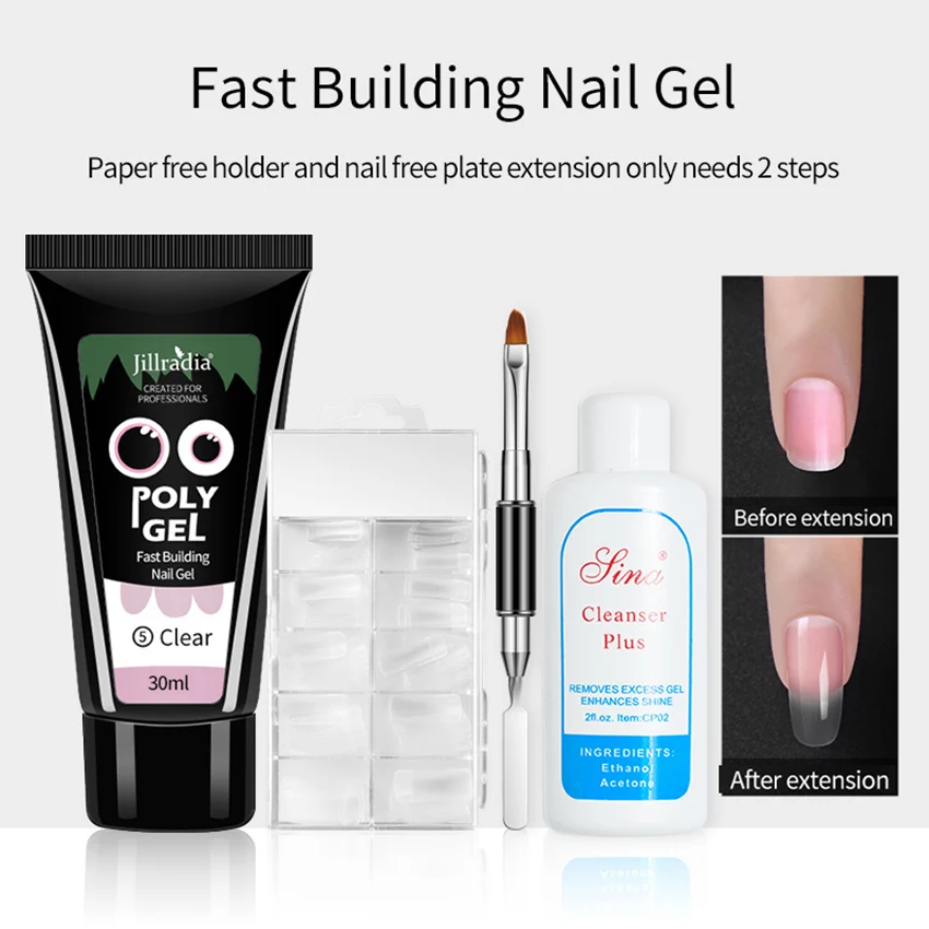 ROHWXY Building Nail Gel Kit For Painting Extension Set Manicure Design Poly UV DIY Art Tools | Красота и здоровье