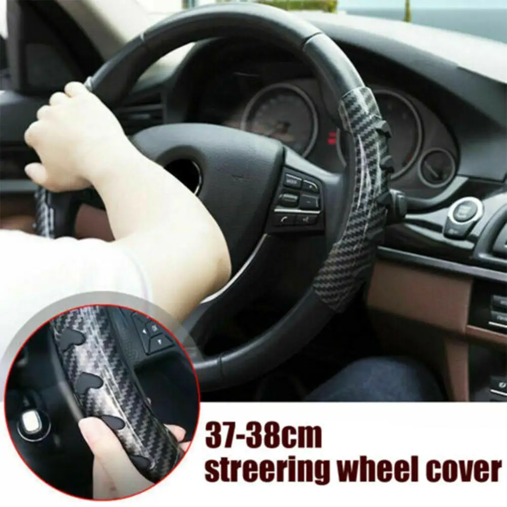

Carbon Fiber Shape Of Car Steering Wheel Anti-skid Booster Cover
