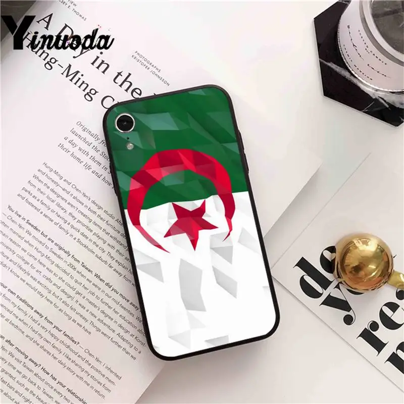 

Yinuoda Algeria Flag pop soft fundas Phone Case cover For iPhone X 8 7 6 6S Plus XS MAX 5 5S SE XR 11 12 Pro max tpu coque bling