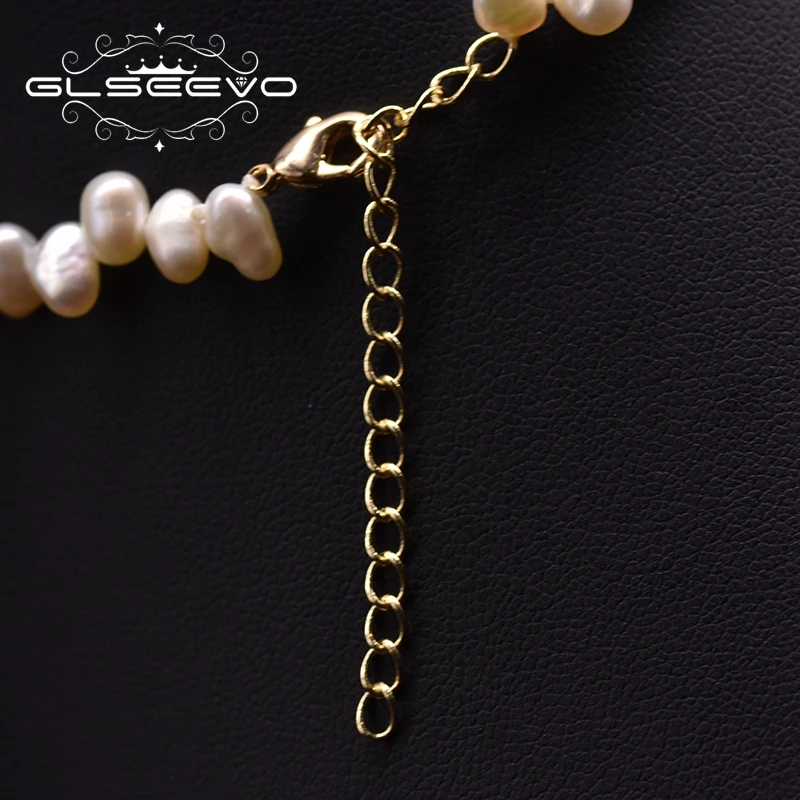 GLSEEVO натуральное пресноводное жемчужное ожерелье на шею Женская обувь ручной