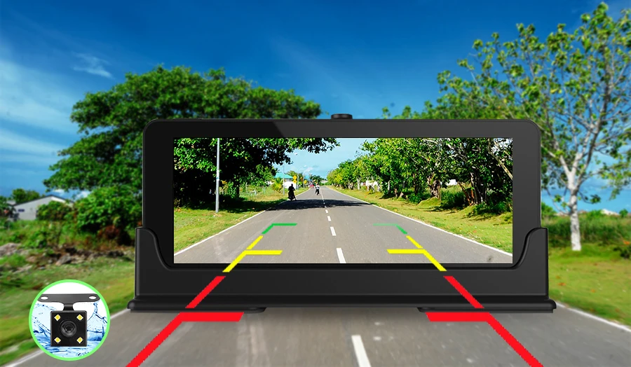 E-ACE E07 1080P HD 4G Автомобильный видеорегистратор Камера ADAS видео рекордер Android 5,1 gps навигация удаленный монитор грузовик видеорегистратор двойная камера s