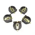 100 шт.лот MasterFire черного и коричневого цветов пластиковый корпус CR1220 часовая батарейка 3V батарея Розетки держатель Чехол CR-1220