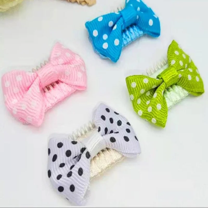 

20PCS Wave Point Pet Dog BB Clip Teddy could be chopped Yorkshire 3.2 cm hair clip, Hairpin Headdress