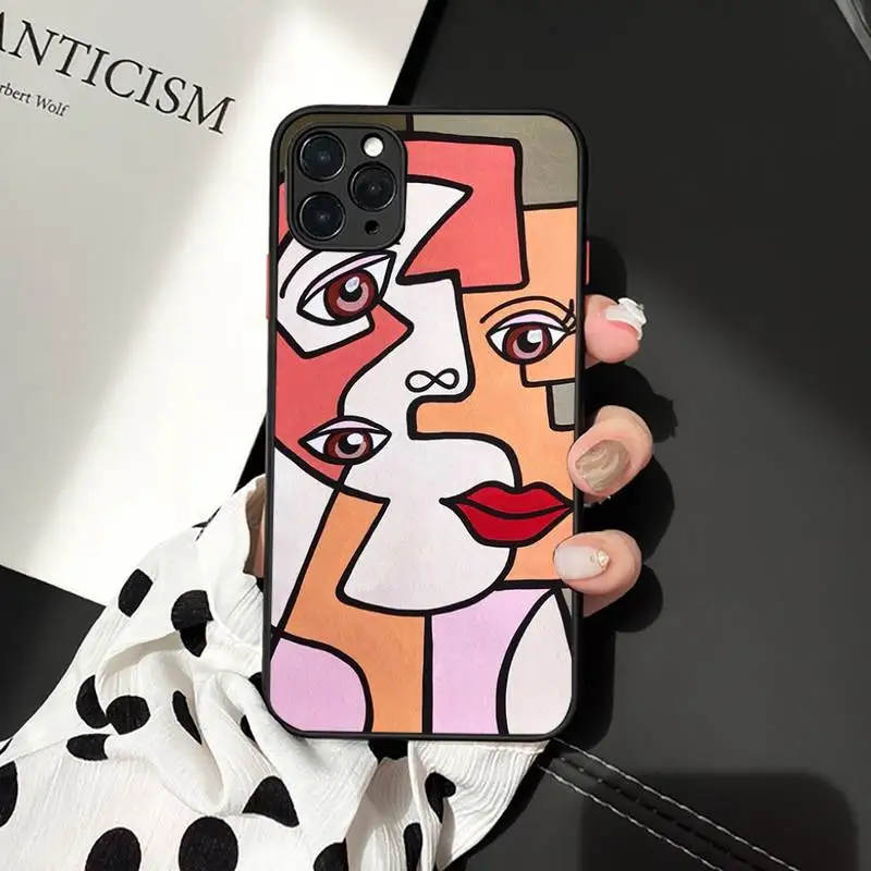 

Picasso abstract Art painting Phone Case matte transparent For iphone 7 8 11 12 plus mini x xs xr pro max cover