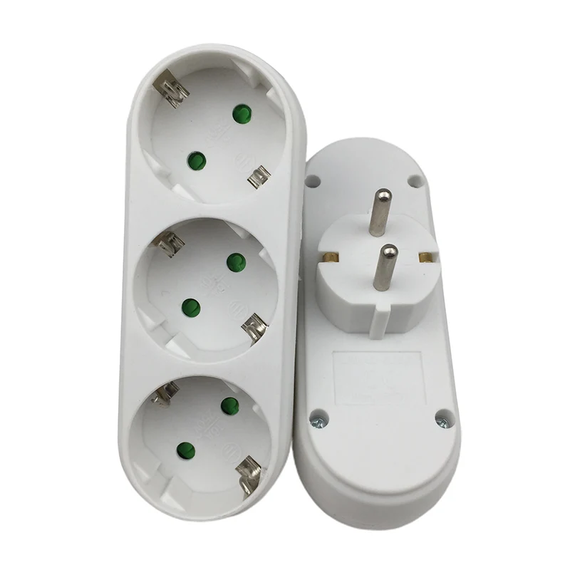 Розетка европейского и немецкого стандарта 3 Расширительных розетки с