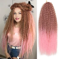 synthetic crochet hair yaki kinky curly hairs afro twist braiding 20 28 inch soft long hair extension for women heymidea