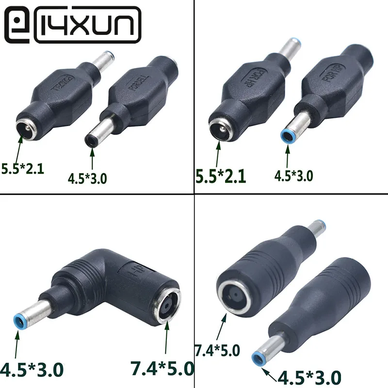 EClyxun 1 шт. зарядное устройство постоянного тока 4 5*3 0 штекер с иглой до 5 5*2 1/7 4*5 мм