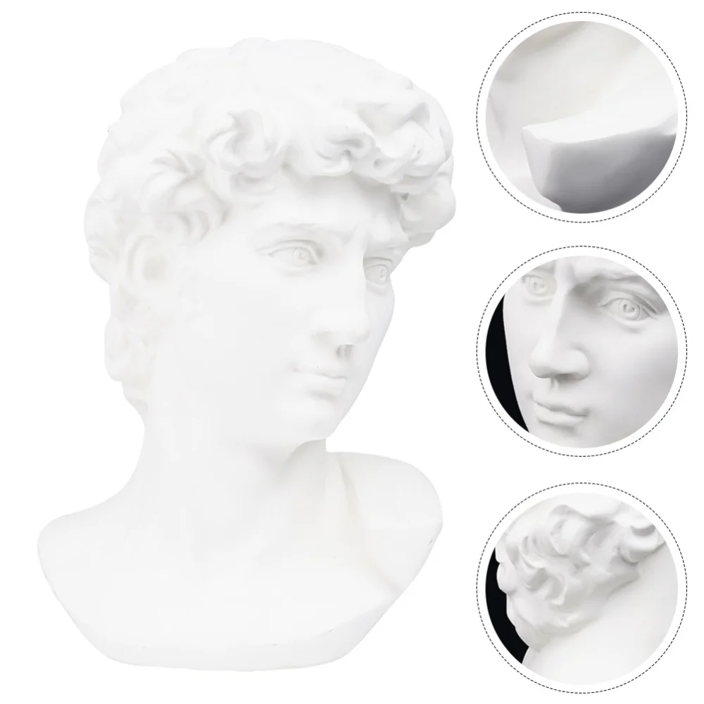 

1Pc Creative Character Sketch Still Life Teaching Aid Chic Sculpture Decor White
