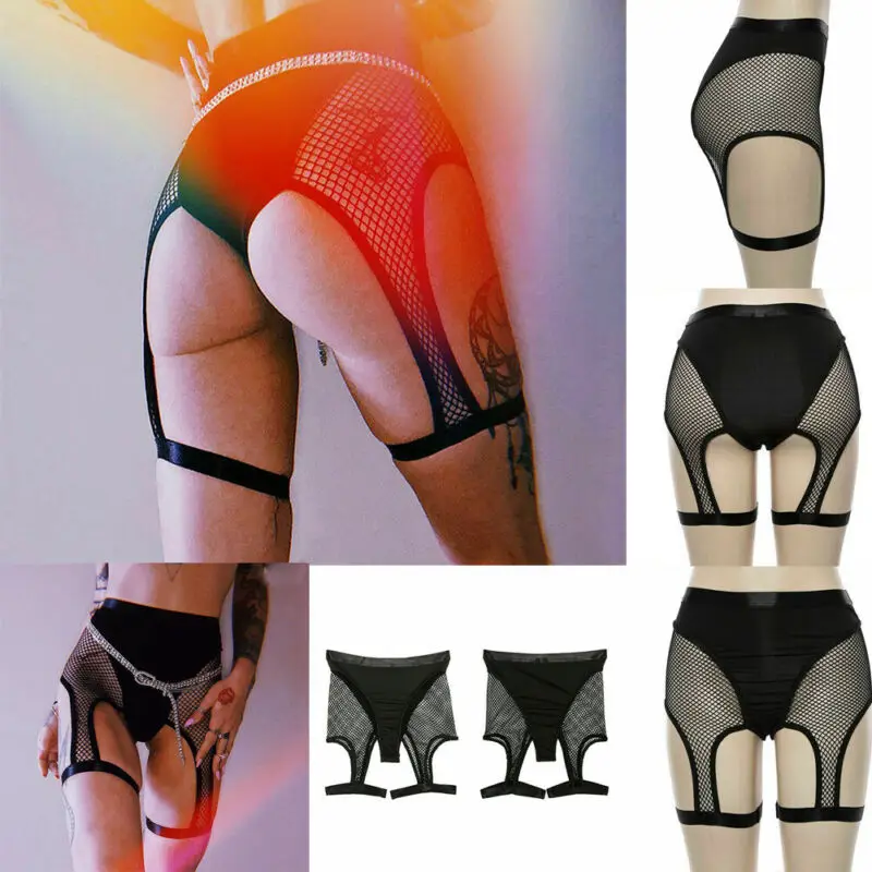 Сексуальные женские сетчатые шорты Hirigin трусики ажурная сетка брифы с высокой