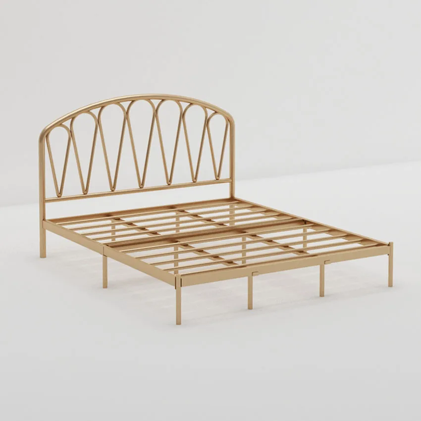 Современная железная рамка для кровати в скандинавском стиле 100 × 200 см двойная