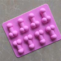 currently available wholesale 8 even sexy second child silicone chocolate mold ice grid mold