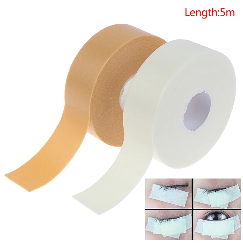 

1Roll Eyelash Extension Lint For False Eyelash Patch Free Eye Pads Paper White/Nude Tape Under Eye Pads Make Up Accessories