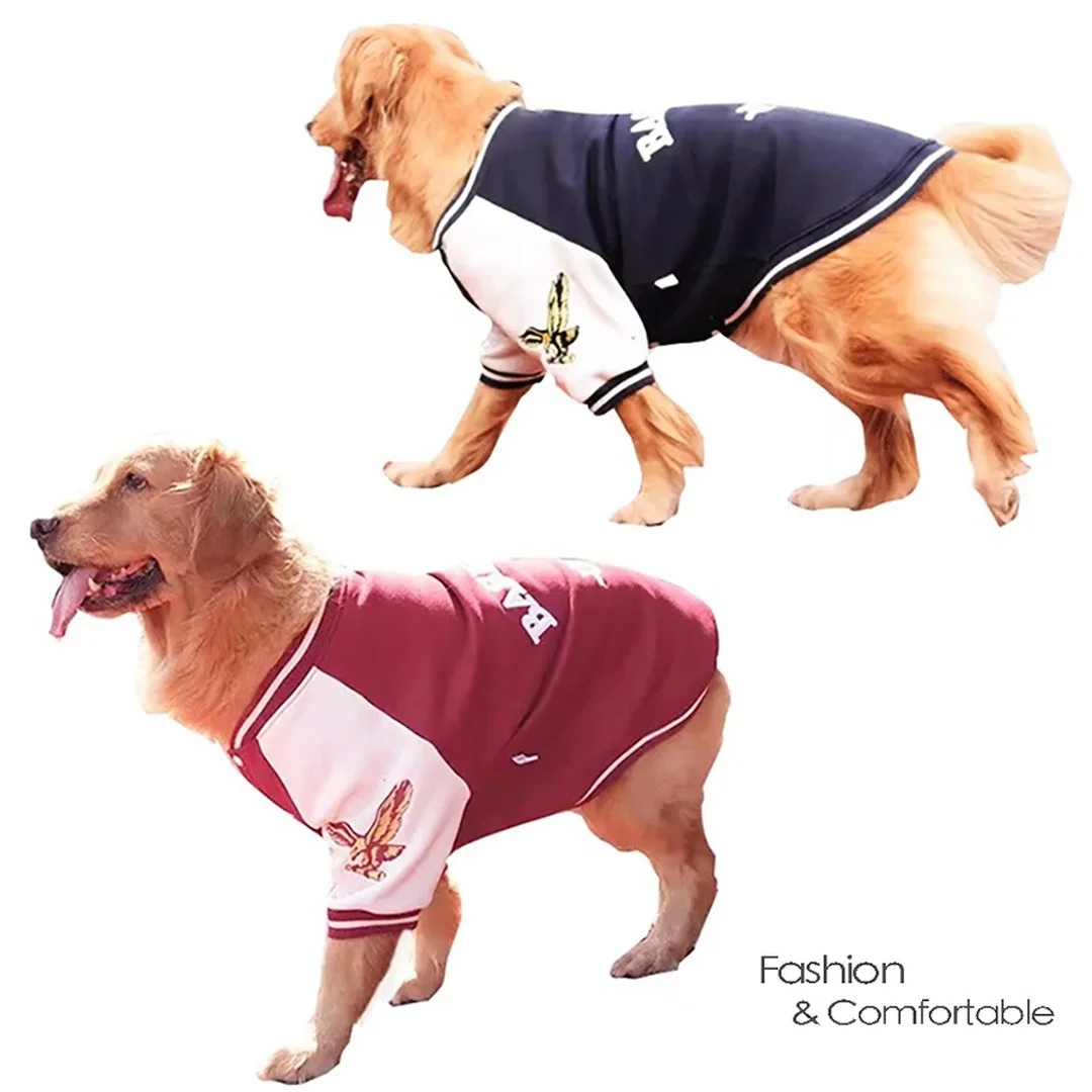 

Pet Dog Jacket Baseball Jersey Pet Warm Winter Dog Sport Coat Fashion Clothes Dog Cat Puppy Costume For Small Medium Large Dogs