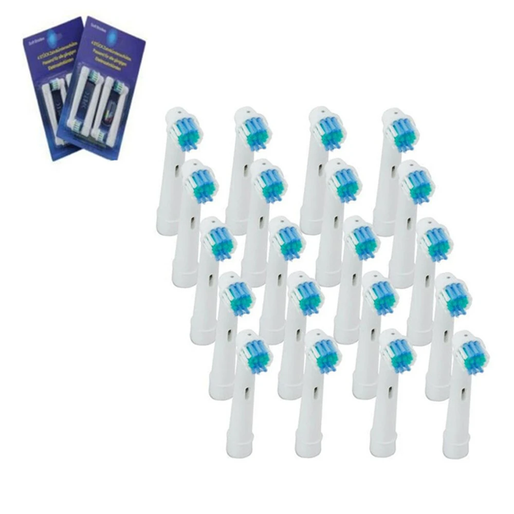 

4pcs/Set Toothbrush Heads SB-17A Replacement Soft-bristled POM 4 Colors for Oral Hygiene B 3D
