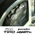 Наклейка клещевая для тормозного суппорта автомобиля Fiat 500, 6 шт.