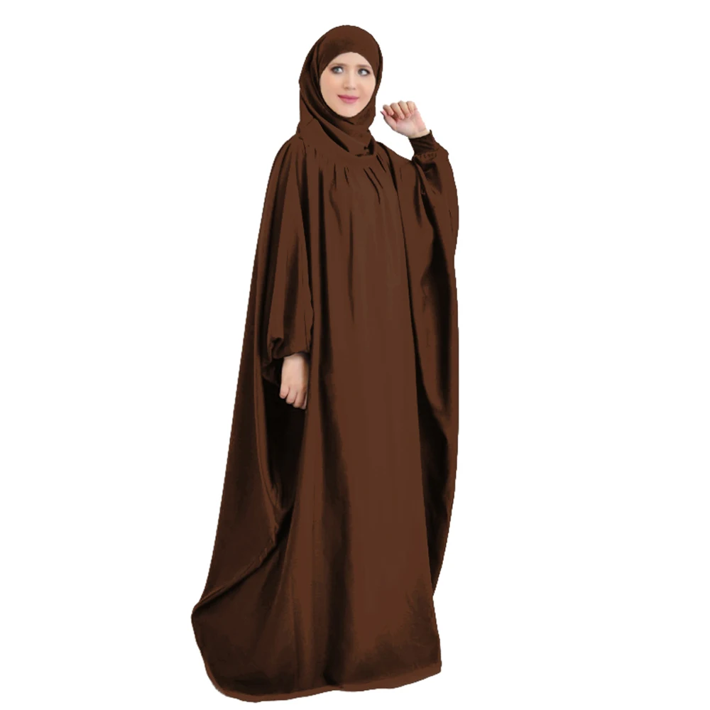 Мусульманское женское длинное платье с капюшоном Khimar мусульманская одежда для