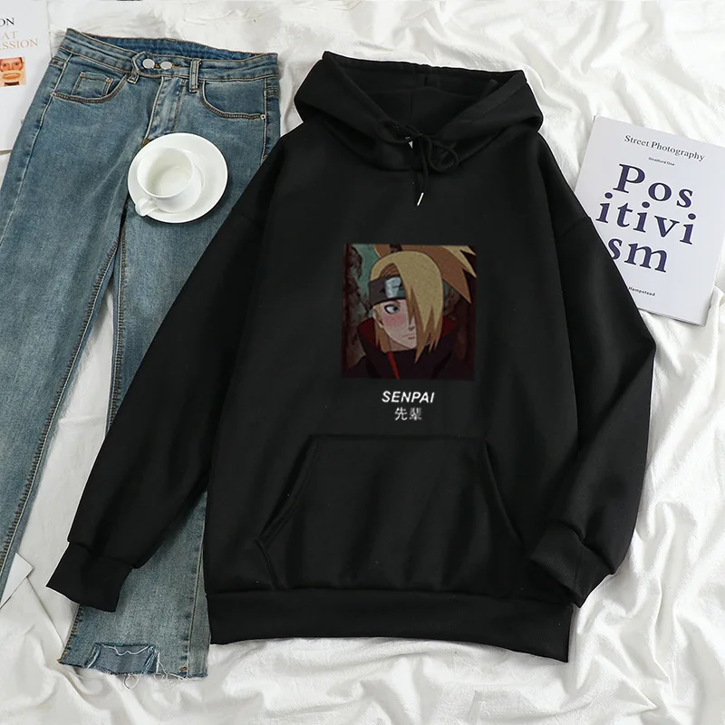 

Anime SENPAI Men/Women Hoodie Hip Hop Casual All-match Long Sleeve Sweatshirt Unisex Loose Streetwear Fleece Kpop Oversize Tops