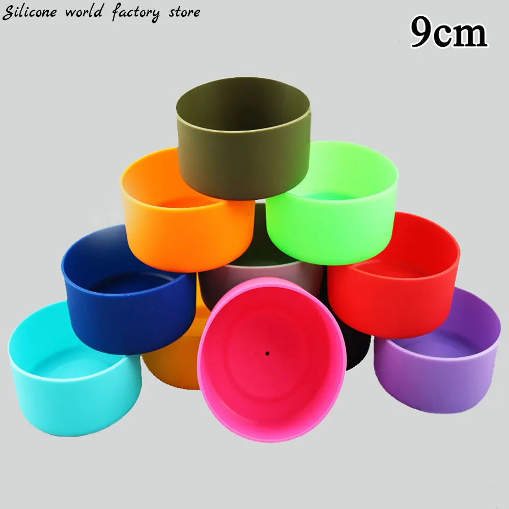 

Silicone world 9cm Water Cup Mat Silicone Thermos Coasters Cup Bottom Ring Wear Resistant Shatter Resistant Bottom Cover Coaster