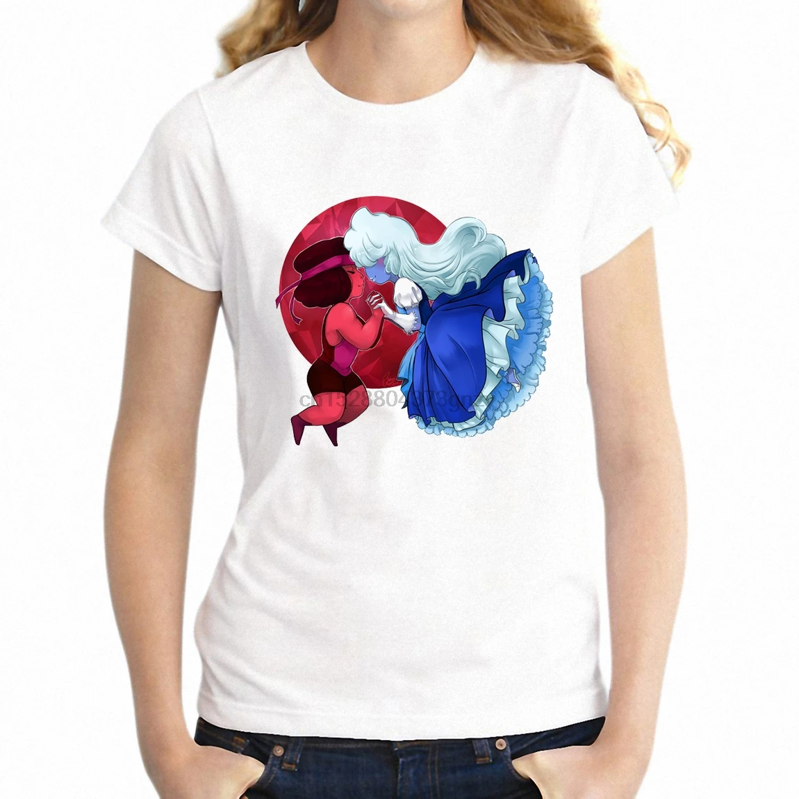 2019 модная футболка женская s Мужская рубиновый и сапфировый гранат Стивен