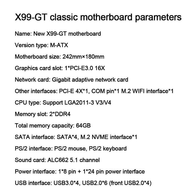 Комплект материнской платы x99 Gt с Xeon E5 2620V3 LGA2011-3 поддержка WIFI DDR4 ECC REG | Компьютеры и