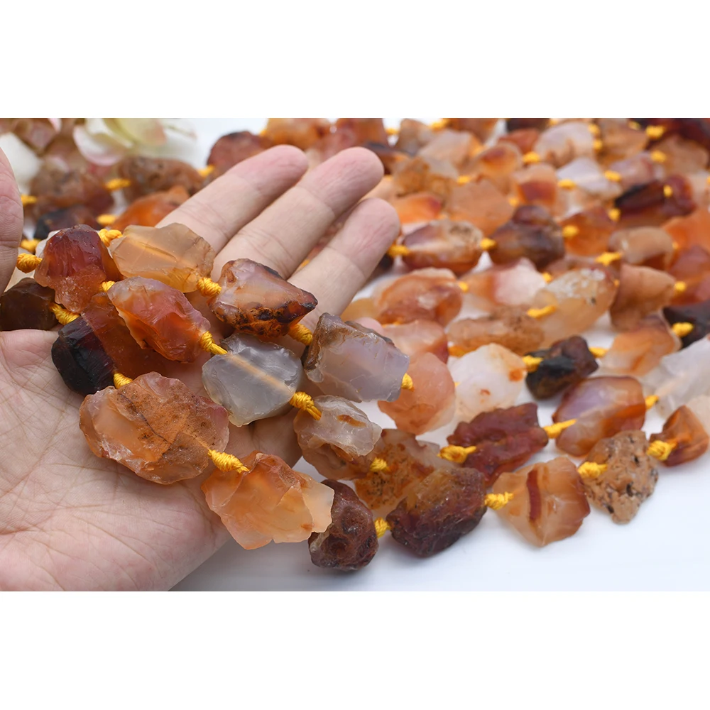 20-30mm Natural red aventurine Irregular shape stone Beads For DIY necklace bracelet jewelry make 15 