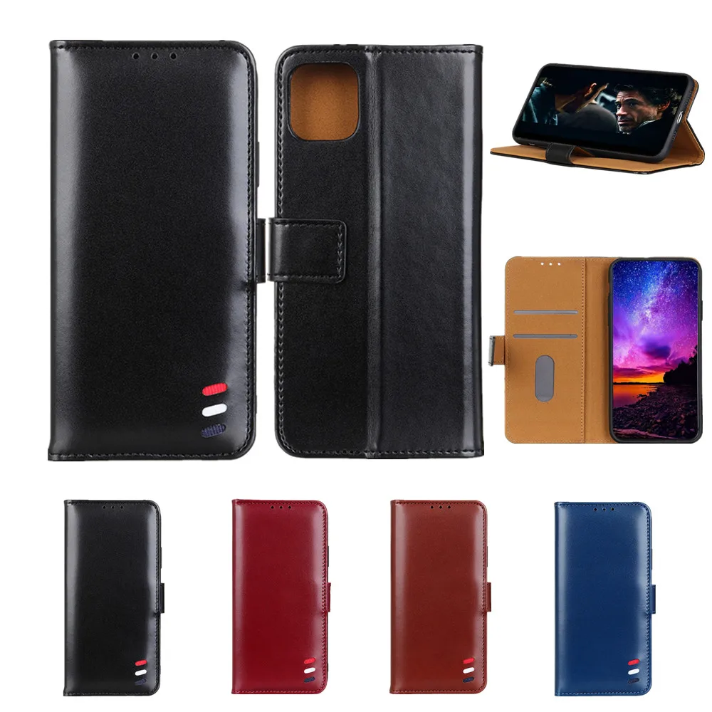 

Leather Flip Phone Case for iPhone 12 Mini 11 Pro Max XR X XS SE 2020 7 8 Plus Coque Luxury Wallet Card Slot Shockproof Cover