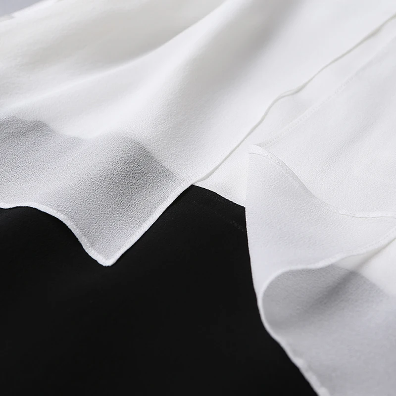 VOA шелковые платья трапециевидной формы женские вязаные осенние с длинным