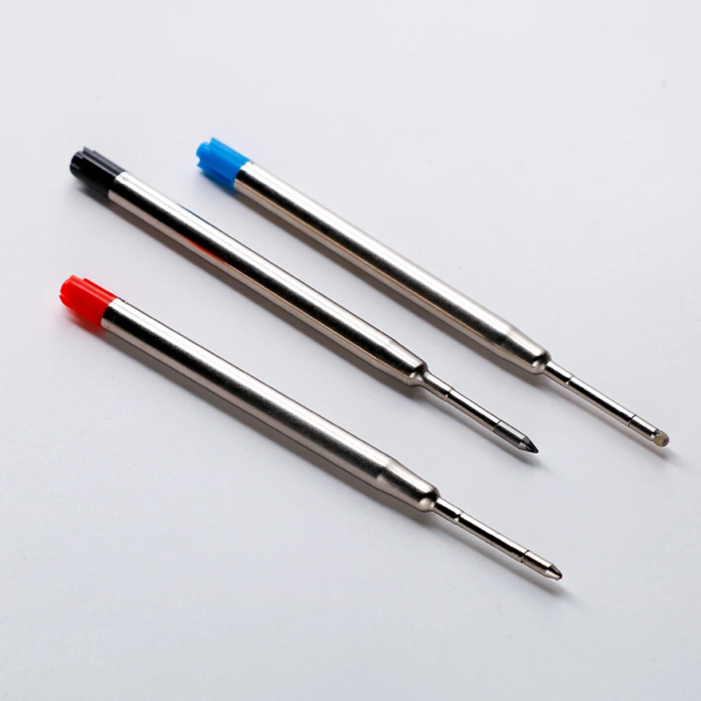 

10Pcs 9.9cm Replaceable Metal Pen Refills 0.5mm Special Office Business Ballpoint Pen Refill Rods for Writing Office Stationery