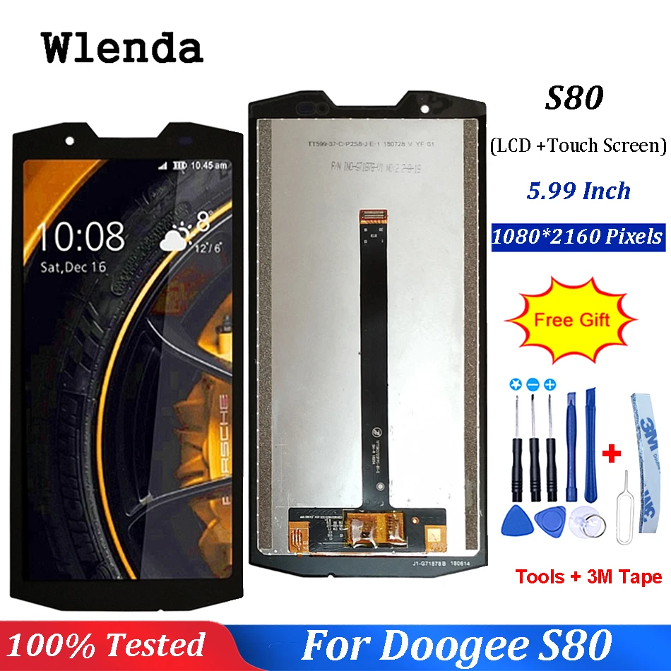 ЖК дисплей 5 99 дюйма Для DOOGEE S80 кодирующий преобразователь сенсорного экрана в